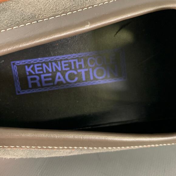 KENNETH COLE Size 10 Grey Leather Loafers main image 4